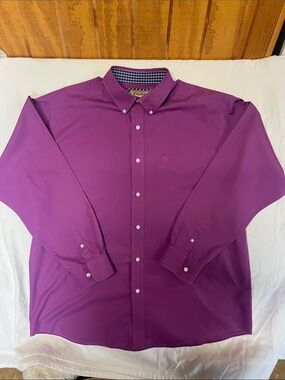 Ariat Men's Purple Button-Down Shirt